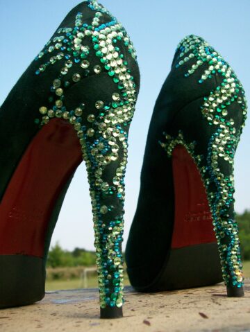 Green Crystal Shoes