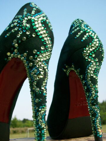Green Crystal Shoes