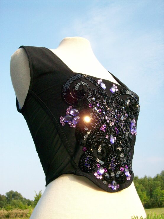 Violet Crystal Corset