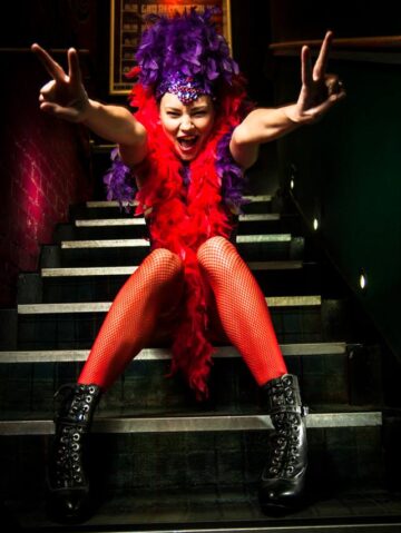 Burlesque Feather Cap