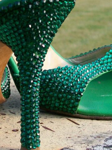 Emerald Crystals Shoes
