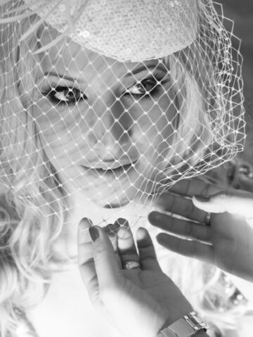White Sequins Headpiece