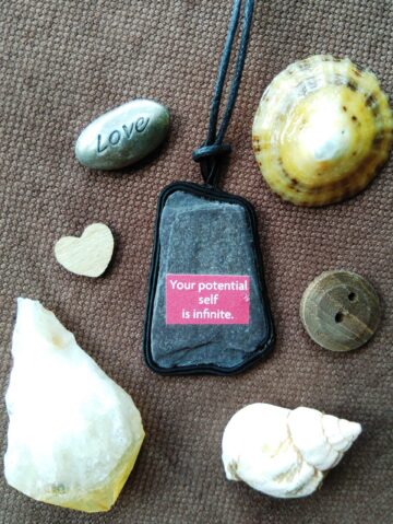 Pendant with sentence