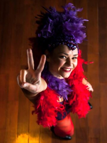Burlesque Feather Cap