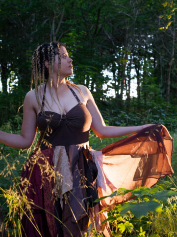 Brown and Golden Dresses