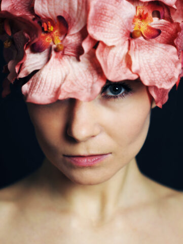 Pink Flowers Cap
