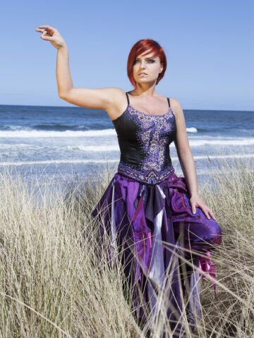Purple Spiral Corset