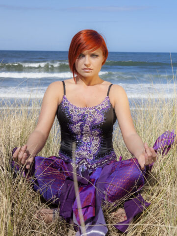 Purple Spiral Corset