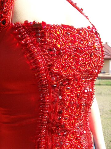 Red Beads Corset