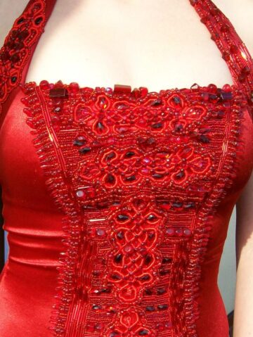 Red Beads Corset