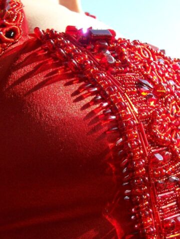 Red Beads Corset