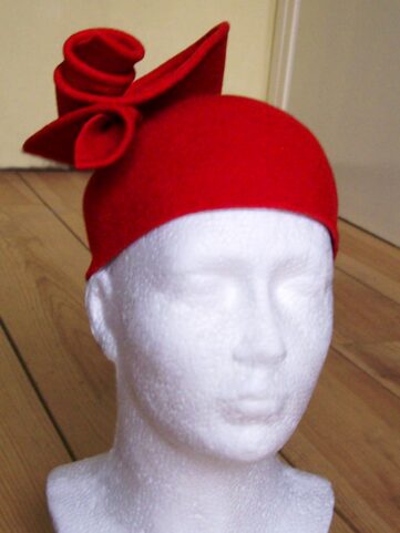 Red Spiral Cap